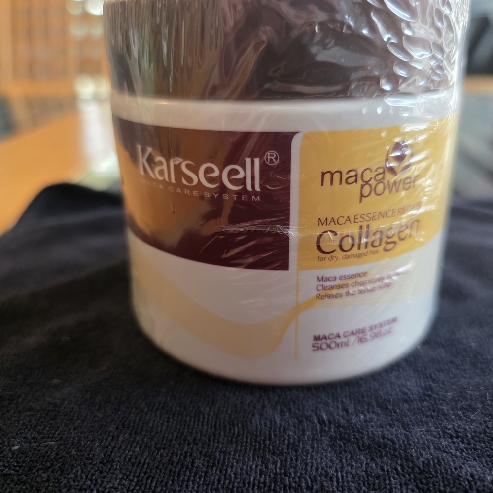 NWT Maca Essence Collagen Hair Mask - Brown & White